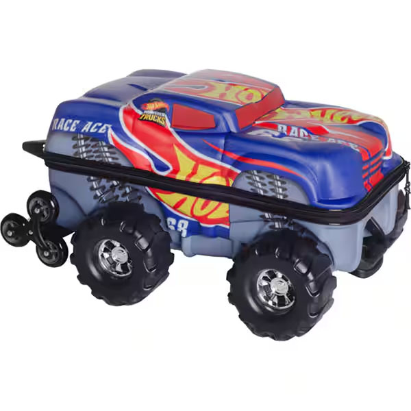 Mochila Escolar Infantil de Rodinhas em EVA Hot Wheels Monster Truck, Maxtoy - PT 1 UN