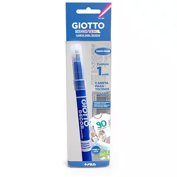 Caneta para tecido Giotto Decor Azul 495432FP Giotto - 1 UN