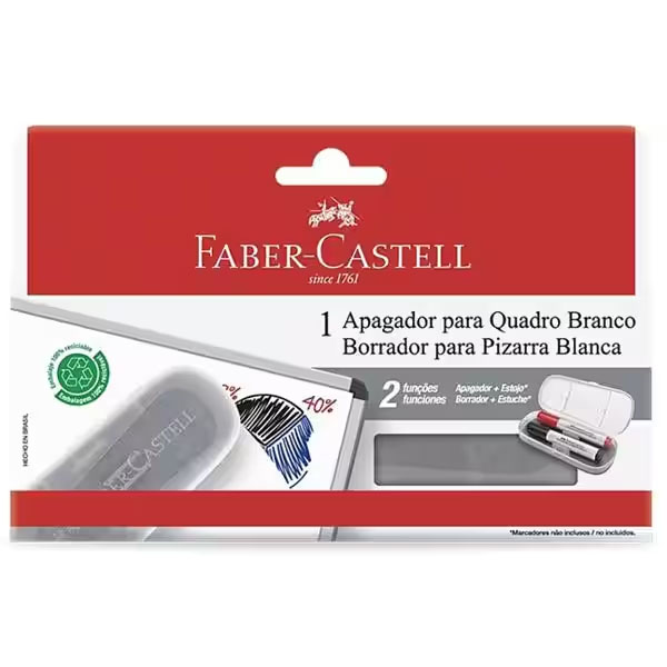 Apagador quadro branco OF/522AP Faber-castell CX 1 UN