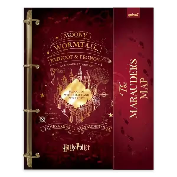 Caderno Universitário Argolado Capa Dura, 10 x 1, 160 Folhas, Harry Potter, 2515596, Spiral Hpt - PT