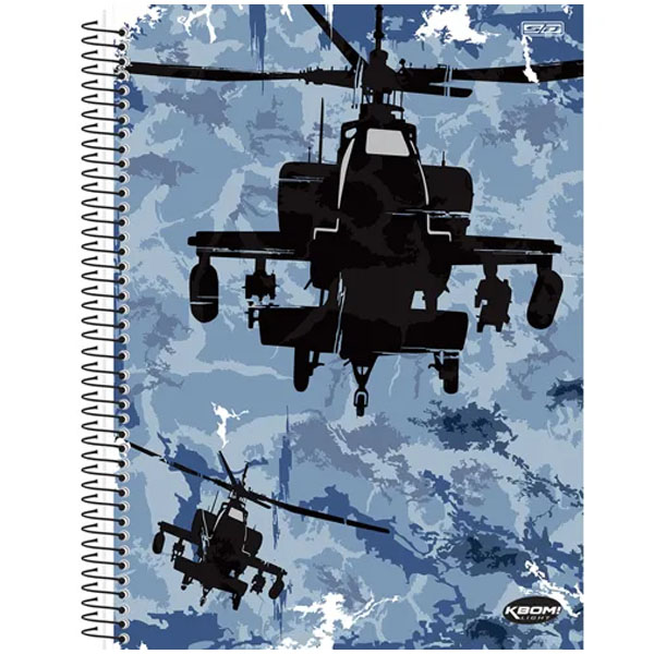 CADERNO ESP. CD 1/4 96FLS KBOM LIGHT MASC R.10334