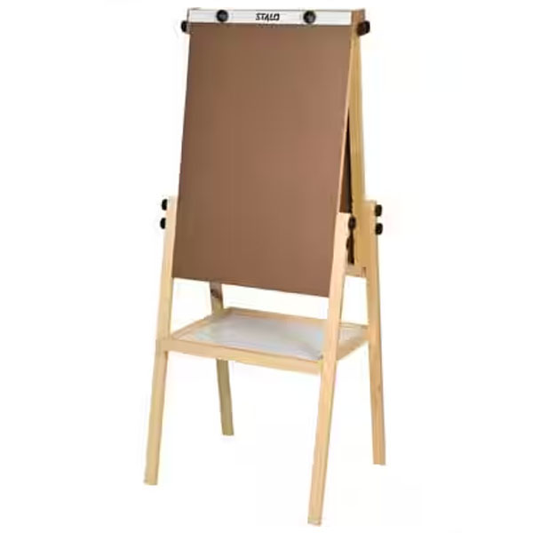 Cavalete flip-chart cquadro branco e bandeja Stalo CX 1 UN