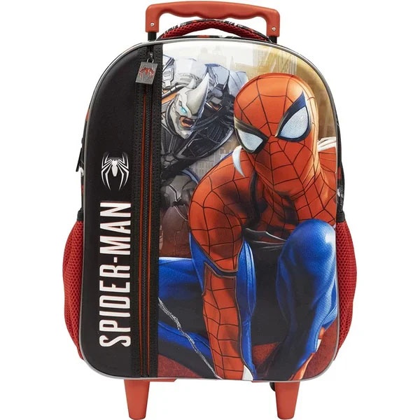 Mochila Infantil Spider-Man 16 polegadas com Carrinho - Ref. 10700